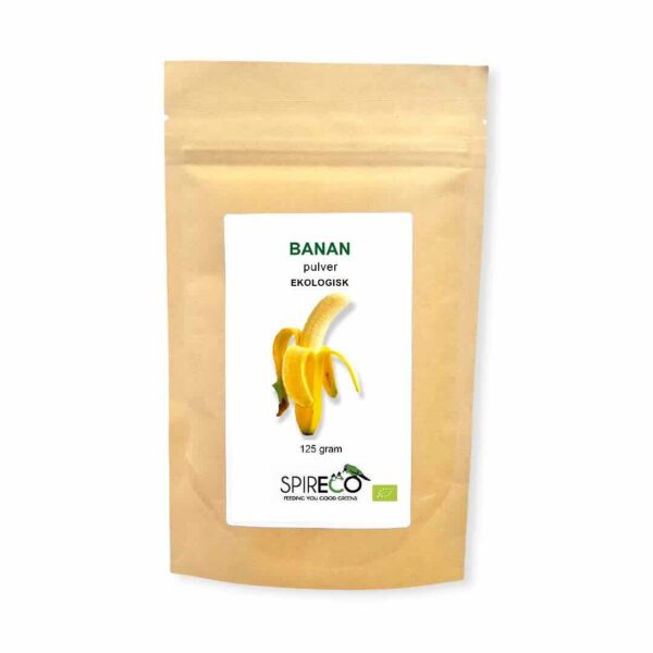 Banan Pulver Ekologisk 125g - Spireco