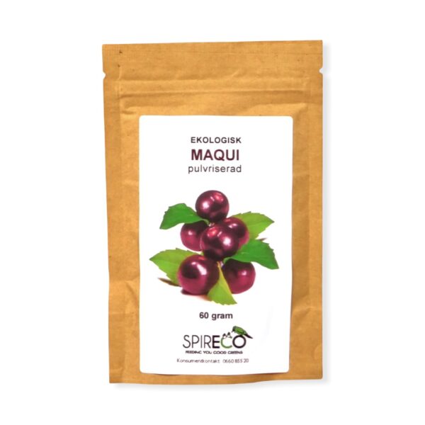 Maqui Pulver Ekologisk 60g - Spireco