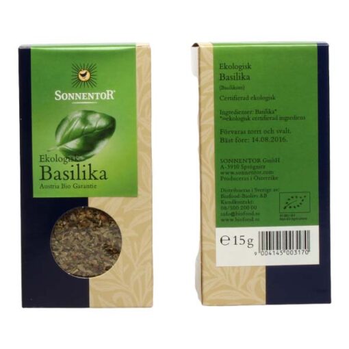 Ekologisk Basilika 15g - Sonnentor
